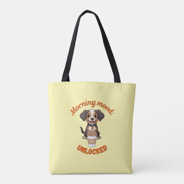 Bolsa Tote Boas Víblias e Café - Arco Digital Puppy Playful (Verso)