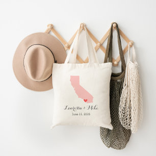 Bolsa Tote Boas-vindas ao Casamento da Califórnia