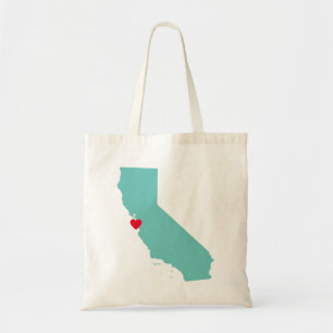 Bolsa Tote Boas-vindas ao casamento da Califórnia em Teal