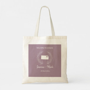 Bolsa Tote Boas-vindas ao Casamento em Kansas