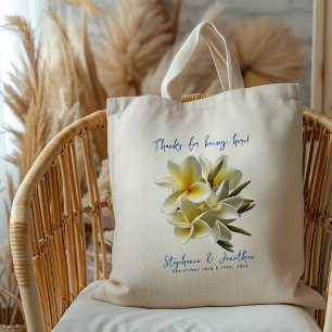 Bolsa Tote Boas-vindas às flores de ameixa amarela