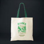 Bolsa Tote Boas-vindas do Alaska Bridesmaids, convidados<br><div class="desc">Dar aos seus convidados uma recepção memorável e pensativa com este belamente desenhado saco de boas-vindas ao casamento no Alasca. Apresentando uma na moda do estado do Alasca, este saco é perfeito para segurar doces locais, cartões itinerários ou presentes confortáveis para seus convidados. Quer você esteja dizendo "eu faço" debaixo...</div>