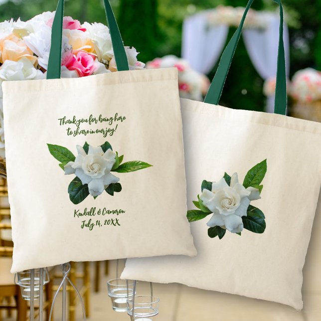 Bolsa Tote Boas-vindas Obrigado Bolsas Gardenia (Criador carregado)