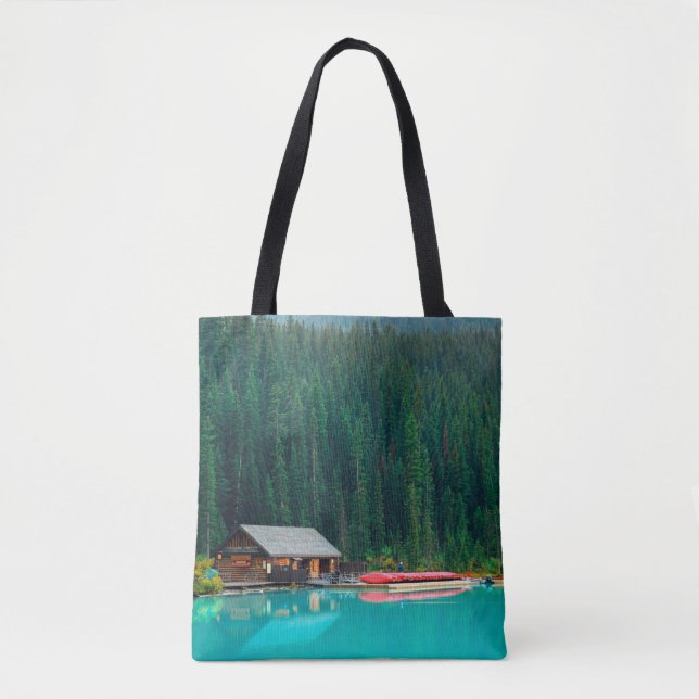 Bolsa Tote Boat house by Lake Louise in Banff National Park,  (Frente)