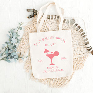 Bolsa Tote Boate Bachelorette Martini Beach Wedding Welcome