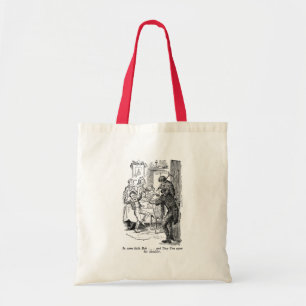 Bolsa Tote Bob e Tim minúsculo (com texto)