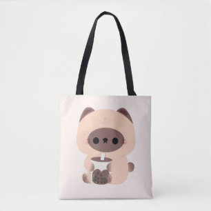 Bolsa Tote Boba Siamese Cat