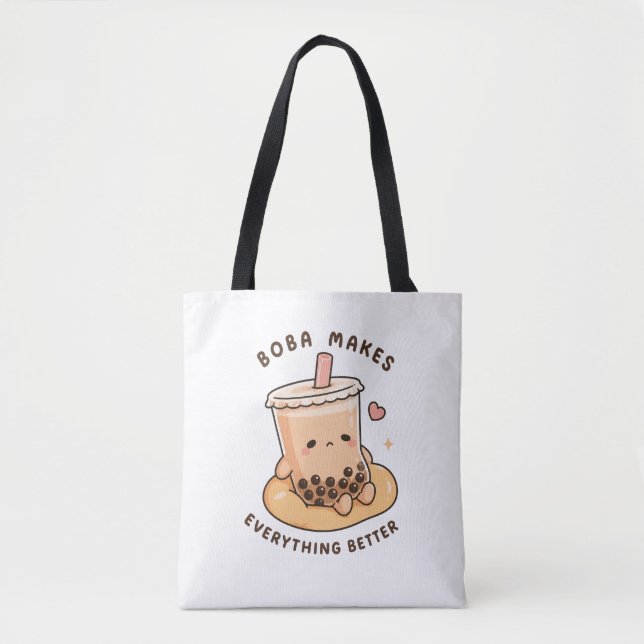 Bolsa Tote Boba torna tudo melhor (Frente)