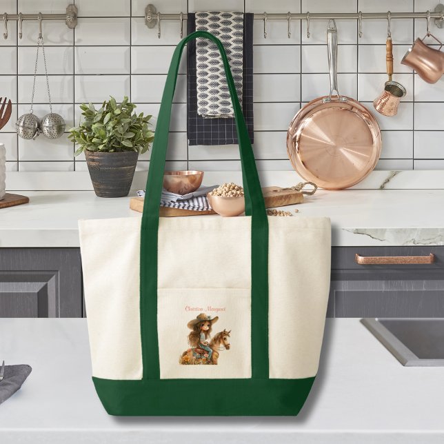 Bolsa Tote Boca-branca Personaliza Cavalo (Criador carregado)