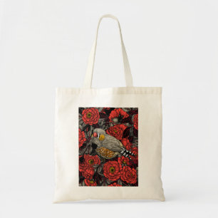 Bolsa Tote Boca-cola-zebra e rosa vermelha