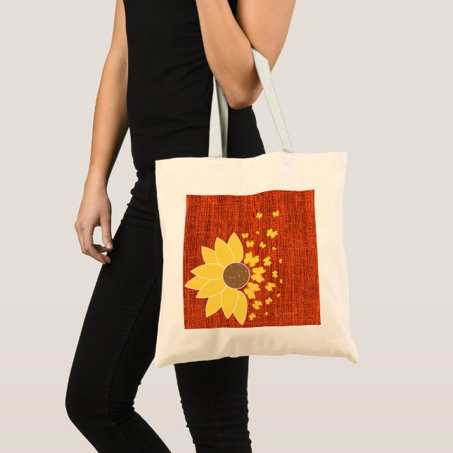 Bolsa Tote Boca de girassol Boca de impressão Toa (Frente (produto))
