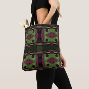 Bolsa Tote Bohemian Chintz 81 Dusty Magenta Verde