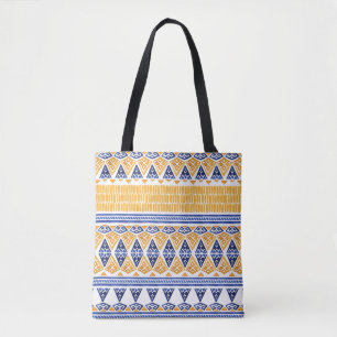 Bolsa Tote Bohemian Watercolor: Padrão Artístico Invisível.