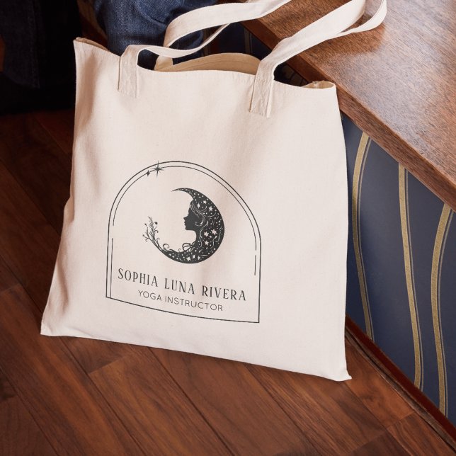 Bolsa Tote Boho Arch Celestial Crescent Moon Feminine (Boho Arch Celestial Crescent Moon Feminine Tote Bag)