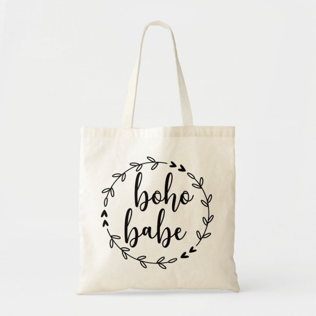 Bolsa Tote Boho Babe Wreath (Frente)