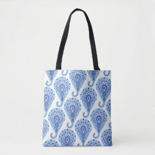 Bolsa Tote Boho Chic Paisley Seamless Oriental