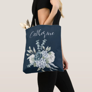 Bolsa Tote Boho de Nome Personalizado do Script Personalizado