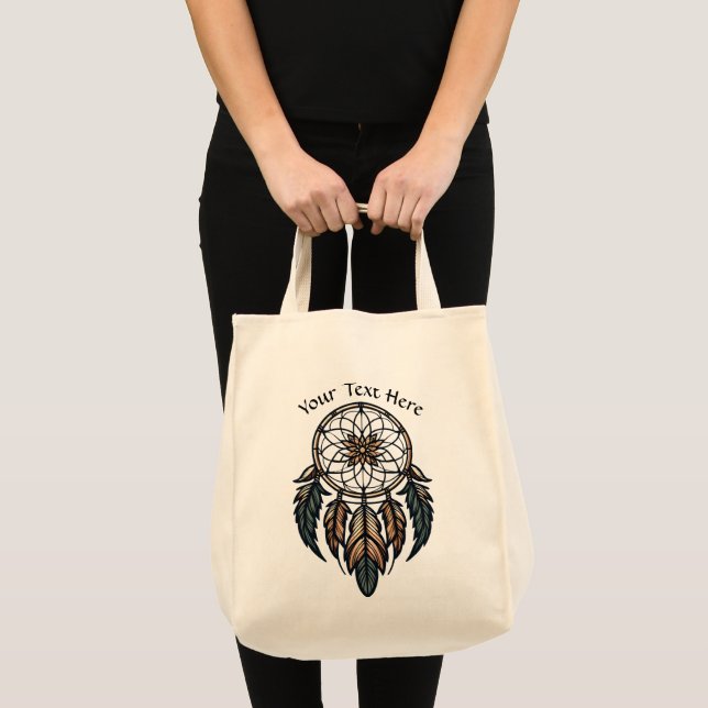 Bolsa Tote Boho dreamcatcher (Frente (produto))