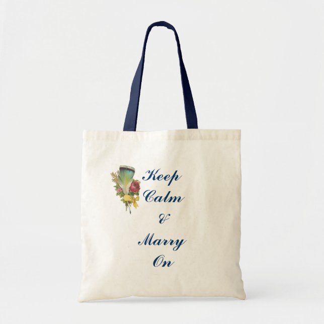 Bolsa Tote boho feather, casamento da boêmia de flor silvestr (Frente)