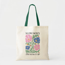 Bolsa Tote Boho Floral Quotes