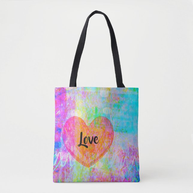 Bolsa Tote Boho Heart Love (Frente)