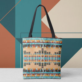 Bolsa Tote Boho Inspirado no Sudoeste Americano