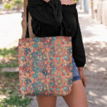 Bolsa Tote Boho Mandala | Saco Monograma<br><div class="desc">Um design de monograma de tendência com grandes iniciais tipográficas em uma fonte clássica com seu nome abaixo em um padrão de mandala boêmico. Todas as mulheres precisam de um bom carregar para bolsa em torno de todos os seus aspectos essenciais. Quer seja um presente de dama de honra, um...</div>