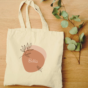 Bolsa Tote Boho minimalista personalizado  