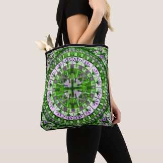 Bolsa Tote Boho Mosaico - Azulejo Verde -