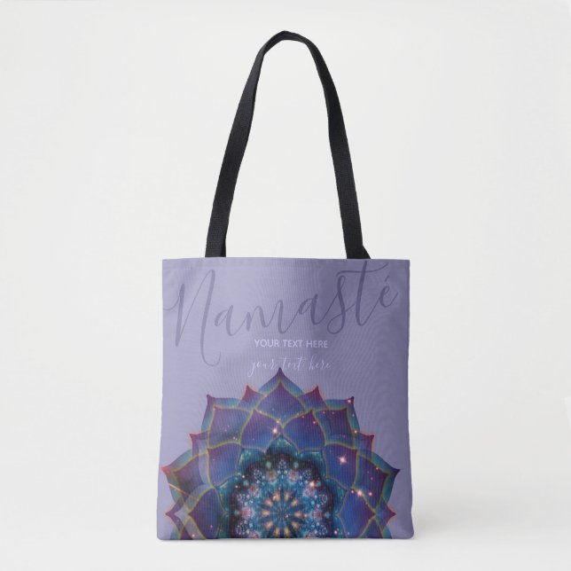 Bolsa Tote Boho Nebula Bloom | Design Mandala (Frente)