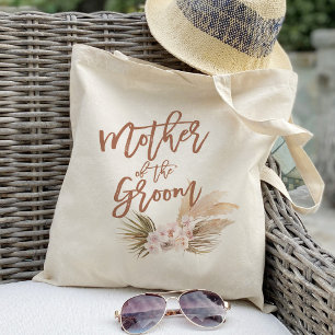 Bolsa Tote Boho Pampas Floral Mãe do Noivo