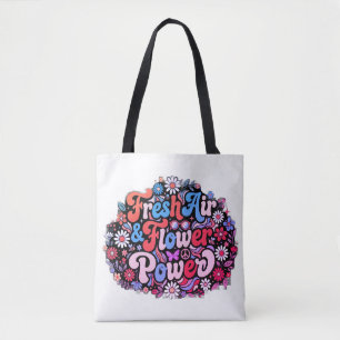 Bolsa Tote Boho Poder Floral Gráfico