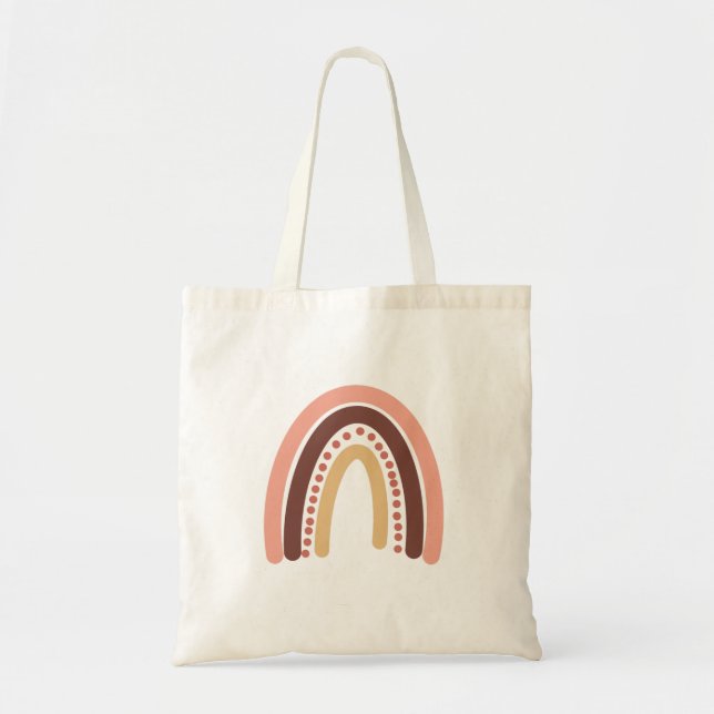 Bolsa Tote Boho Rainbow Tote Bag (Frente)