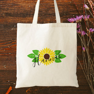 Bolsa Tote Boho Watercolor Floral, Colorida Chic