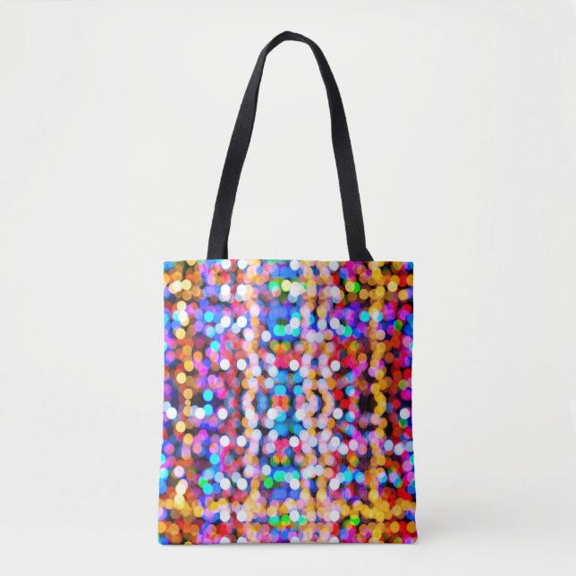 Bolsa Tote Bokeh abstract background blur (Frente)