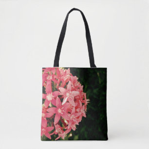 Bolsa Tote Bokeh floral rosa