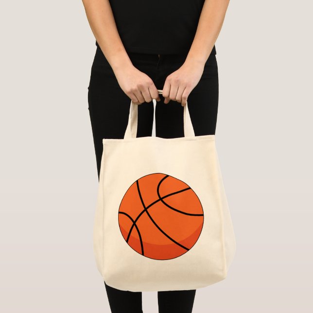 Bolsa Tote Bola de Basquete de Cartoon (Frente (produto))