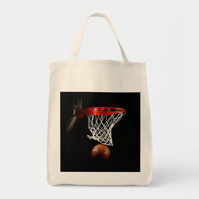 Bolsa Tote Bola de Basquete e Rede (Frente)