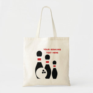 Bolsa Tote Bola de boliche e pinos feitos sob encomenda