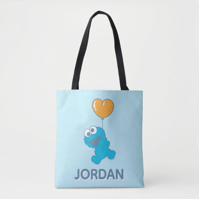 Bolsa Tote Bola de Coração do Monstro da Biscoito (Frente)