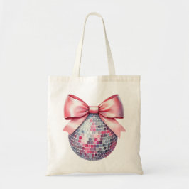 Bolsa Tote Bola de disco rosa
