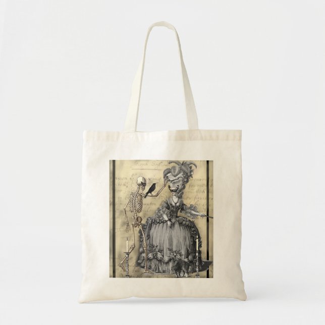 Bolsa Tote Bola de mascarada do Dia das Bruxas (Frente)