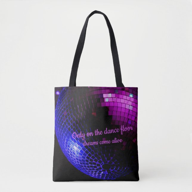 Bolsa Tote Bola de Sonhos de Disco (Frente)