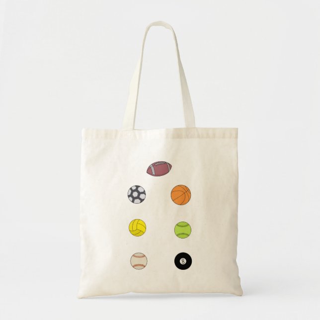 Bolsa Tote Bolas de Esporte (Frente)
