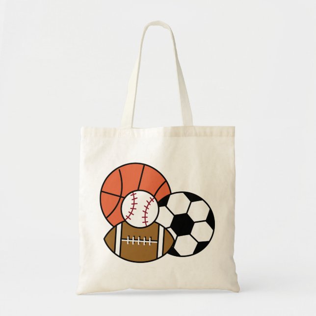 Bolsa Tote Bolas de Esporte (Frente)