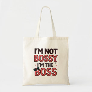 Bolsa Tote Bold Boss Lady Say - Engraçado Trabalho - Teto Bon