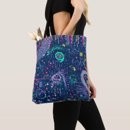 Bolsa Tote Bold Explorer: Abstract Maximalism 