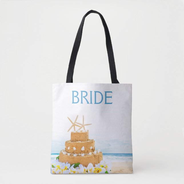 Bolsa Tote Bold Personalised Bride Coleção de Casamento de Pr (Frente)