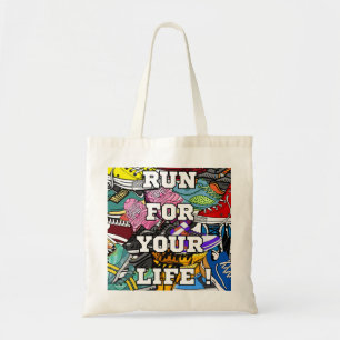 Bolsa Tote Bold Pop Art Runner Jogger