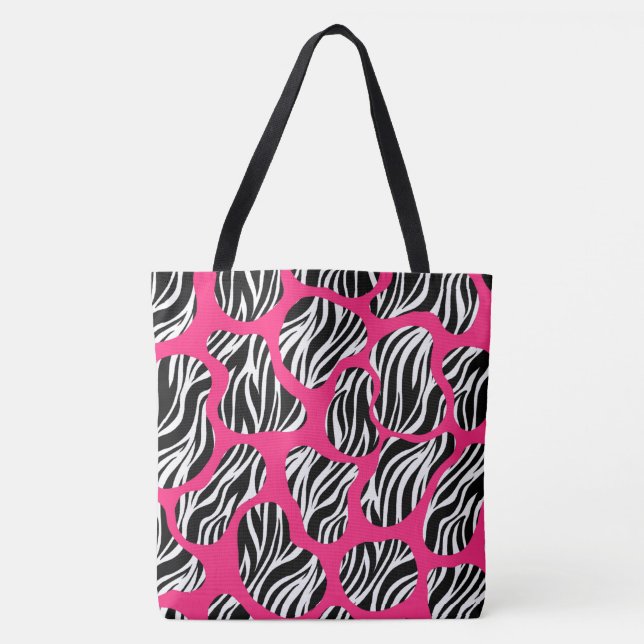 Bolsa Tote Bold Zebra Stripe Abstract (Frente)